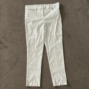 JM Collection White Skinny Pants